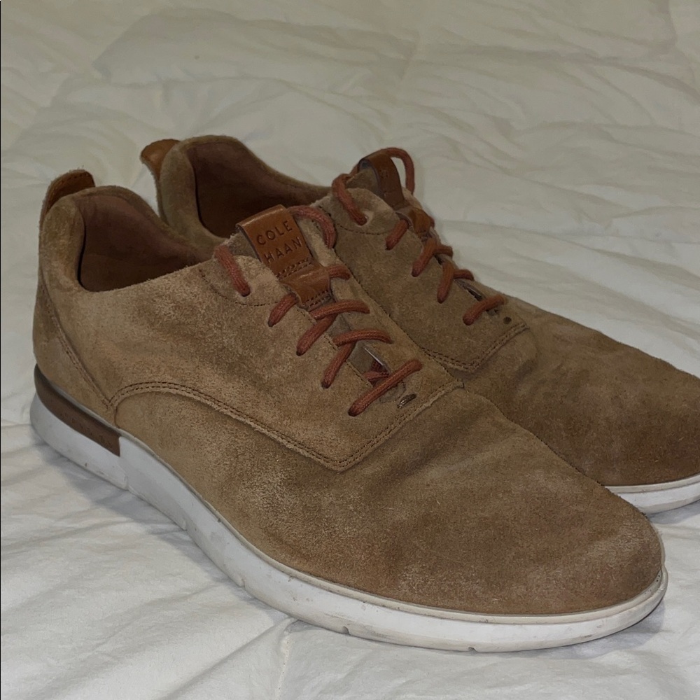 Cole Haan Men's Brown Suede Oxfords